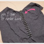 DIY Studded T Shirt Back Trim