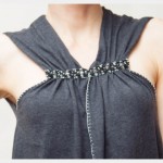 DIY Studded T-Shirt Close Up