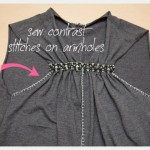 DIY Studded T-Shirt Sew Sides