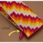 DIY Plastic Canvas Glasses Case Folding