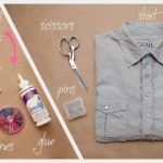 How to Alter a Man’s Shirt into a Cute Summer Top Supplies