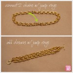 DIY Chain Bracelet with Studs Connect Chains