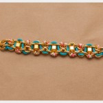 DIY Chain Bracelet with Studs Finished