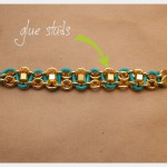DIY Chain Bracelet with Studs Adding Studs
