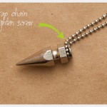 DIY Spike Necklace Wrapping Chain
