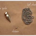 DIY Spike Necklace Supplies