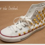 DIY Studded Converse Outer Side Finished