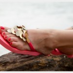 DIY Flip Flops with Paillettes Photo