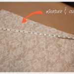 DIY Lace Tank with Ribbon Angling the Sides