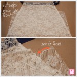 DIY Lace Tank with Ribbon Adding Extra To Front