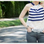 DIY Lace Tank with Ribbon Photo Detail