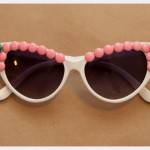 Pink and Green Elephant DIY Sunglasses Finished