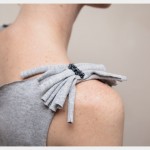 DIY Tank Top with Shoulder Fringe Shoulder Detail