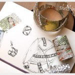 DIY Bangle Bracelet with Tape Inspiration and Sketches
