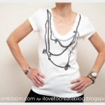 Trompe L’Oeil Necklace T-Shirt DIY Cropped Photo