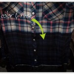 Dip Dye Plaid Shirt Check Color