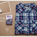 Dip Dye Plaid Shirt Supplies