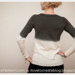 Dip Dye a Wool Sweater Back View