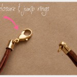 Gold Cord and Leather Necklace DIY Closure