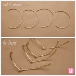 Gold Cord and Leather Necklace DIY Gold Cord