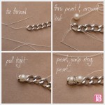 YSL Inspired Charm Bracelet DIY Sewing Pearls
