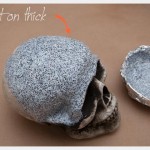 Halloween Glitter Skull DIY Painting