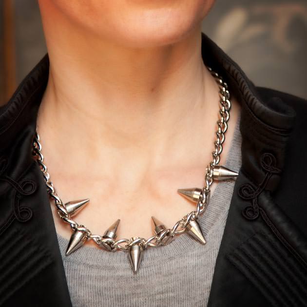 Spiked Chain Necklace DIY