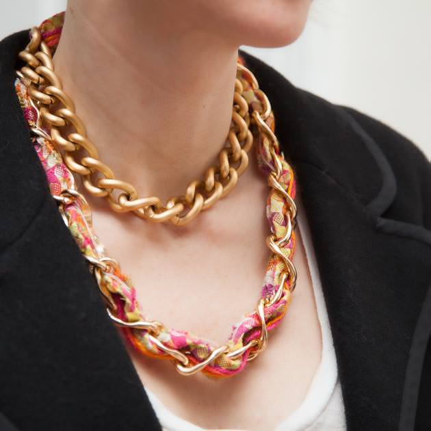 Woven Chain Necklace DIY