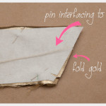 DIY Gold Hair Tie Pinning Fabric