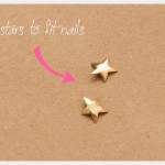 Gold Star Manicure DIY Bending your Stars by Trinkets in Bloom
