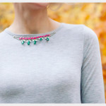 Rhinestone Swing Dress DIY Close Up