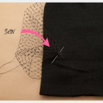 DIY Veiled Beanie Sewing