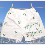 DIY Holiday Boxers Merry Xmas