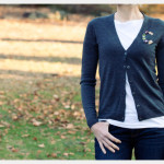 DIY Monogram Sweater Photo by trinketsinbloom.com