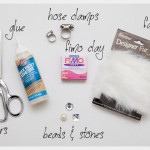 Faux Fur Fimo Clay Ring DIY Supplies