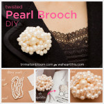 Twisted Pearl Brooch DIY Feature by Trinkets in Bloom