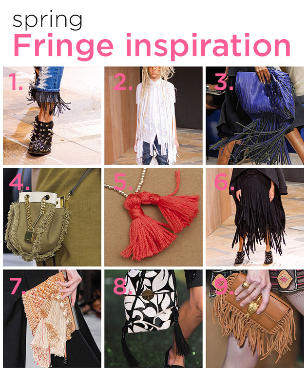 Fringe Fashion trend for spring 2014