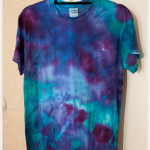 Snow and Ice Dyeing T-Shirt After dyeing
