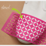 Stenciled DIY Sneakers Stencil