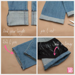 Distressed Fringed Jeans DIY Hemming