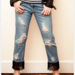 Distressed Fringed Jeans DIY Photo 1