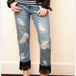 Distressed Fringed Jeans DIY Photo 3