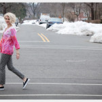 Ice Dyed Tunic Photo Crossing Street