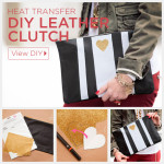 Leather Clutch DIY Tutorial by Trinkets in Bloom