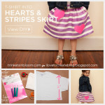 T-Shirt into a Girls Skirt DIY by Trinkets in Bloom
