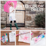 Watercolor Dress DIY feature by Trinkets in Bloom