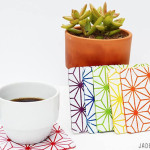 How to make DIY Stenciled Coasters