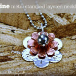 Shine Metal Stamped Layered Necklace