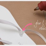 Bow Flip Flops DIY Adding Ribbon