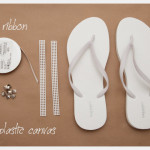 Bow Flip Flops DIY Supplies